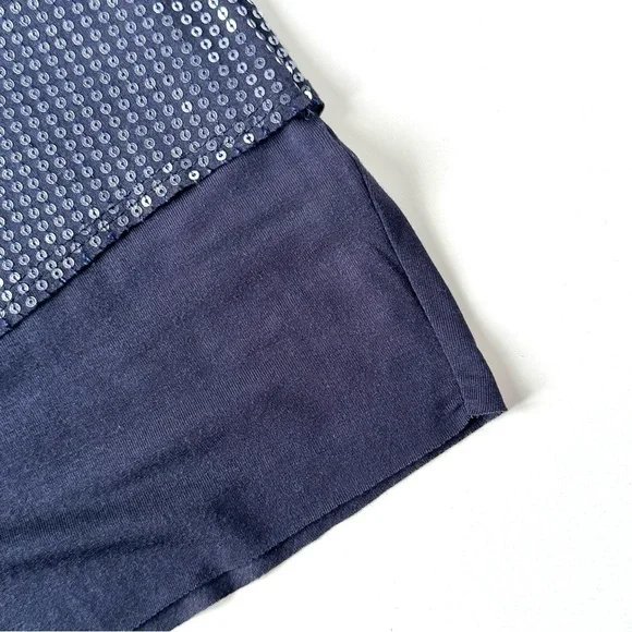 Vintage Y2K Bailey 44 Blue Sequin Mini Skirt Mermaidcore Festival Fashion Party - Picture 8 of 12